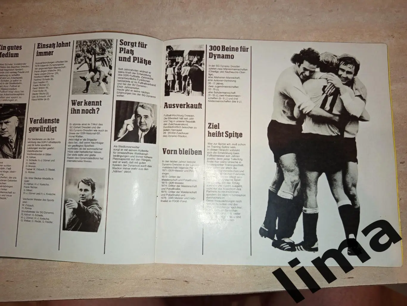 Буклет журнал Динамо Дрезден ГДР 1977 3