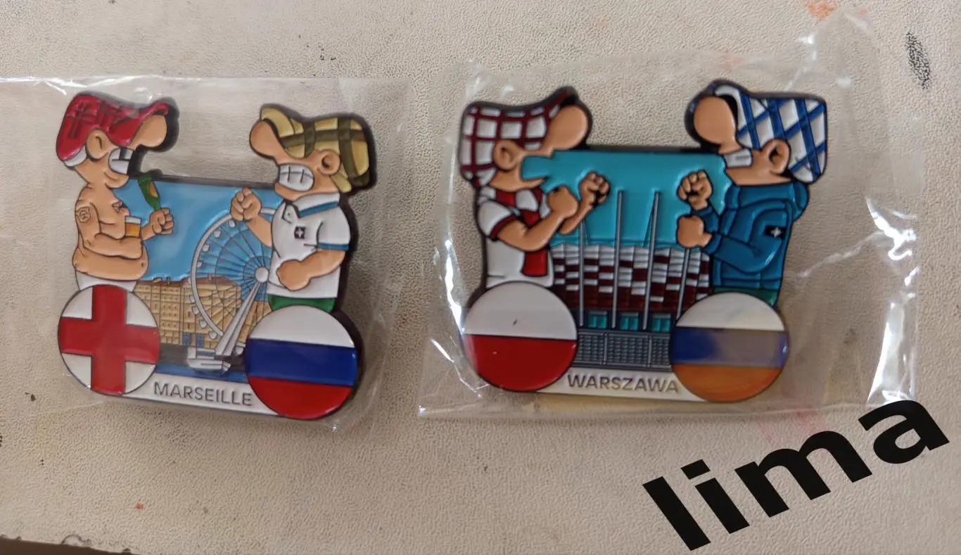Набор Знак-Футбол Россия- Польша, Россия- Англия