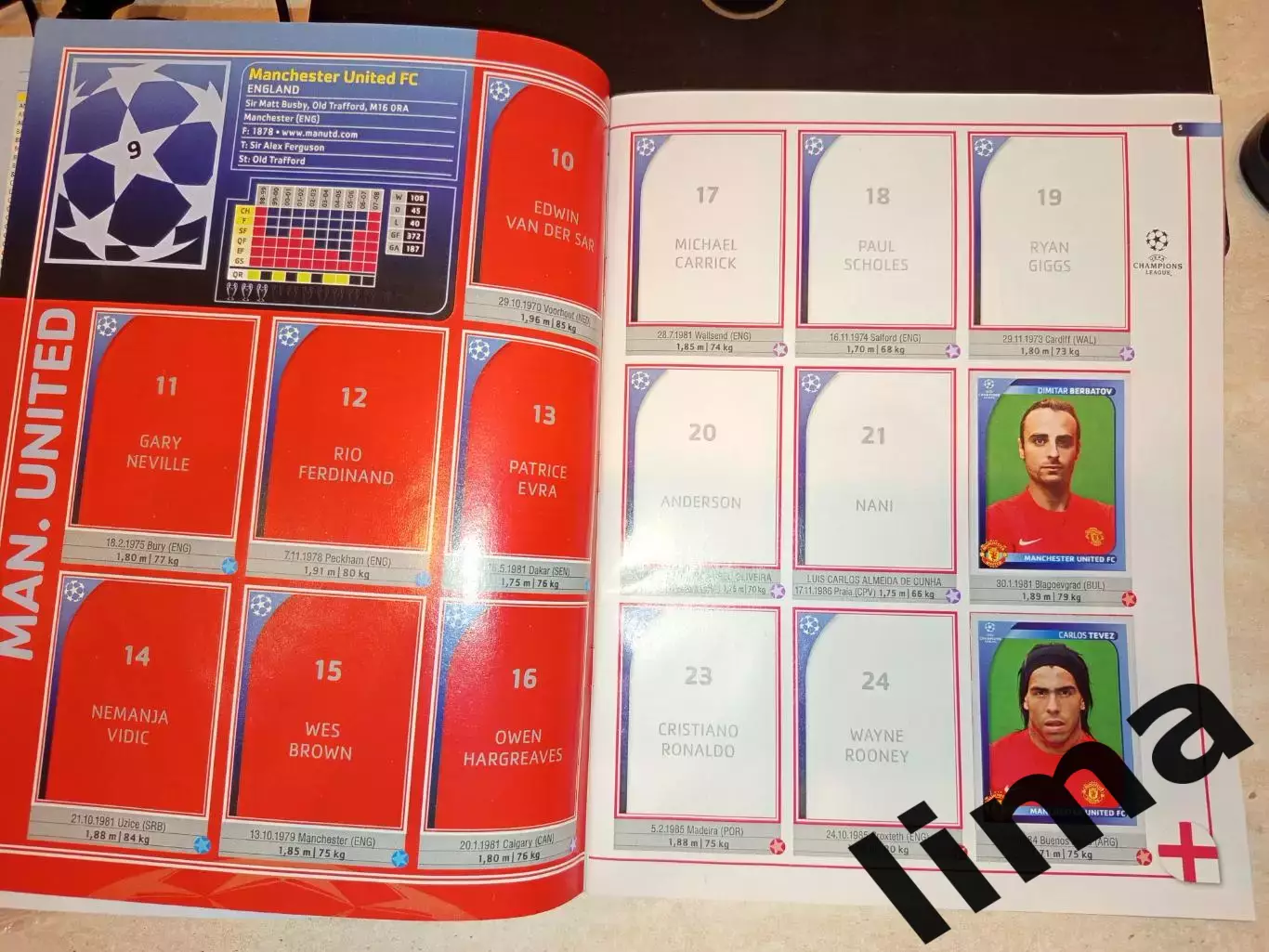 Альбом Panini 2008/2009 Интер Зенит Аршавин Манчестер Юнайтед Арсенал Барселона 2