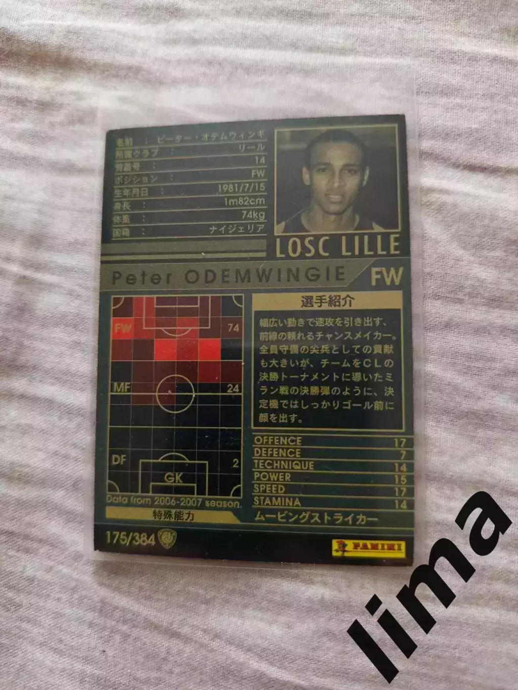 Календарик ФК Локомотив Питер Одемвингие Лилль 1