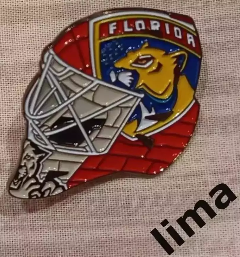 Знак хоккей НХЛ Шлем Бобровский Флорида Пантера