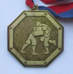 Спортивные медали. Франция. Дзюдо. С лентой. 3