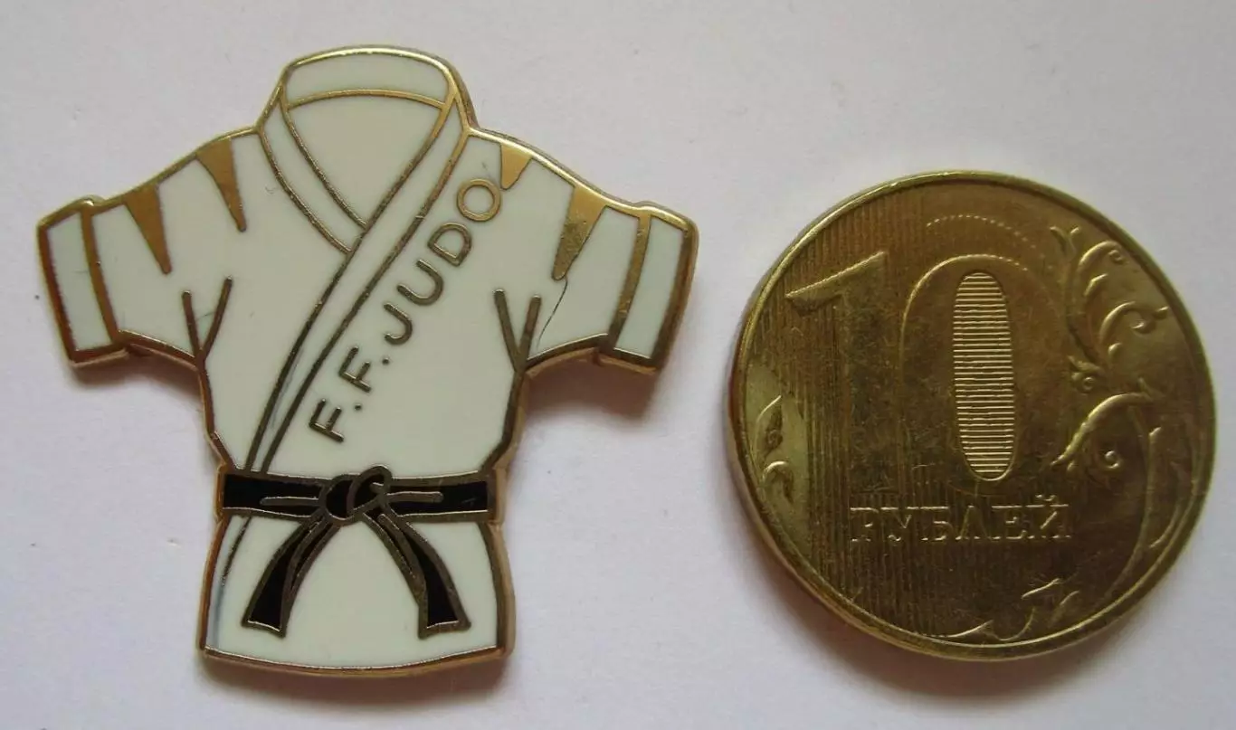 Дзюдо. Французская федерация Дзюдо. Эмаль.