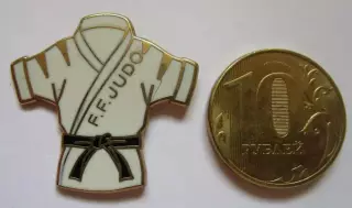 Дзюдо. Французская федерация Дзюдо. Эмаль.