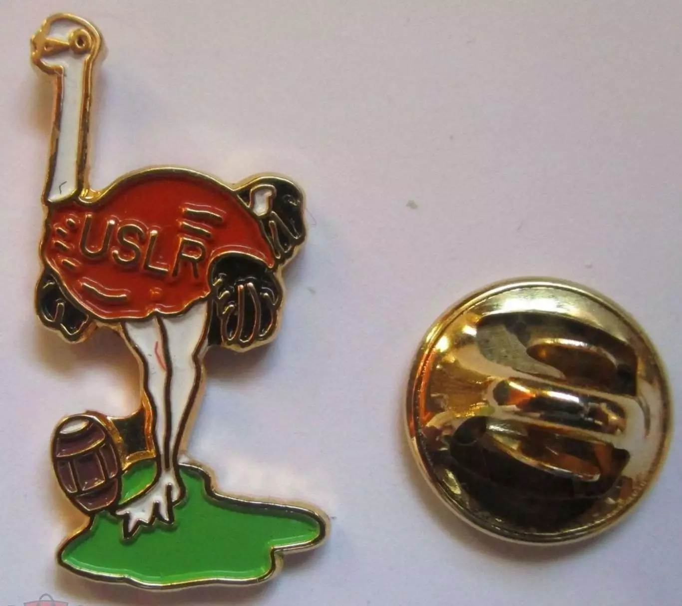 Значки Франция. Спорт - Регби. USLR. Страус.