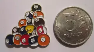 Значки Франция. Спорт - Бильярд. 2