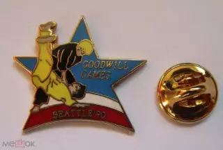 начки. Спорт. Дзюдо. Игры Доброй Воли в Сиэтле 1990 США ( Эмаль )