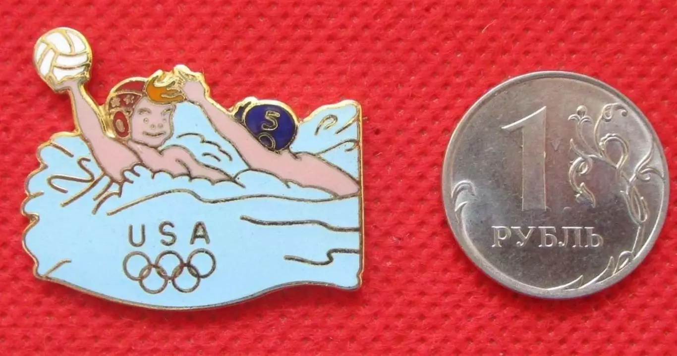 Значки. Спорт. США. Водное поло ( Эмаль )