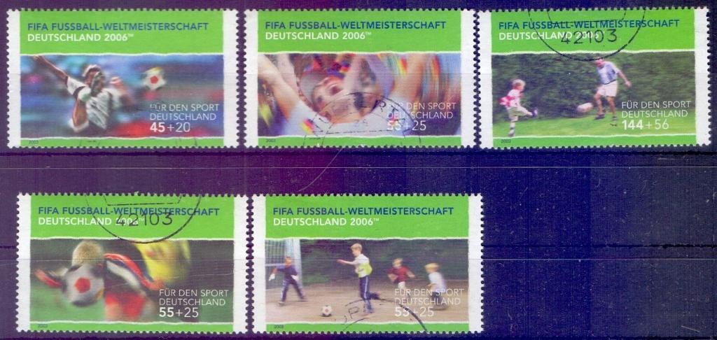 Германия 2006, Спорт - ЧМ по футболу в Германии 2006. Гаш.(с конвертов)