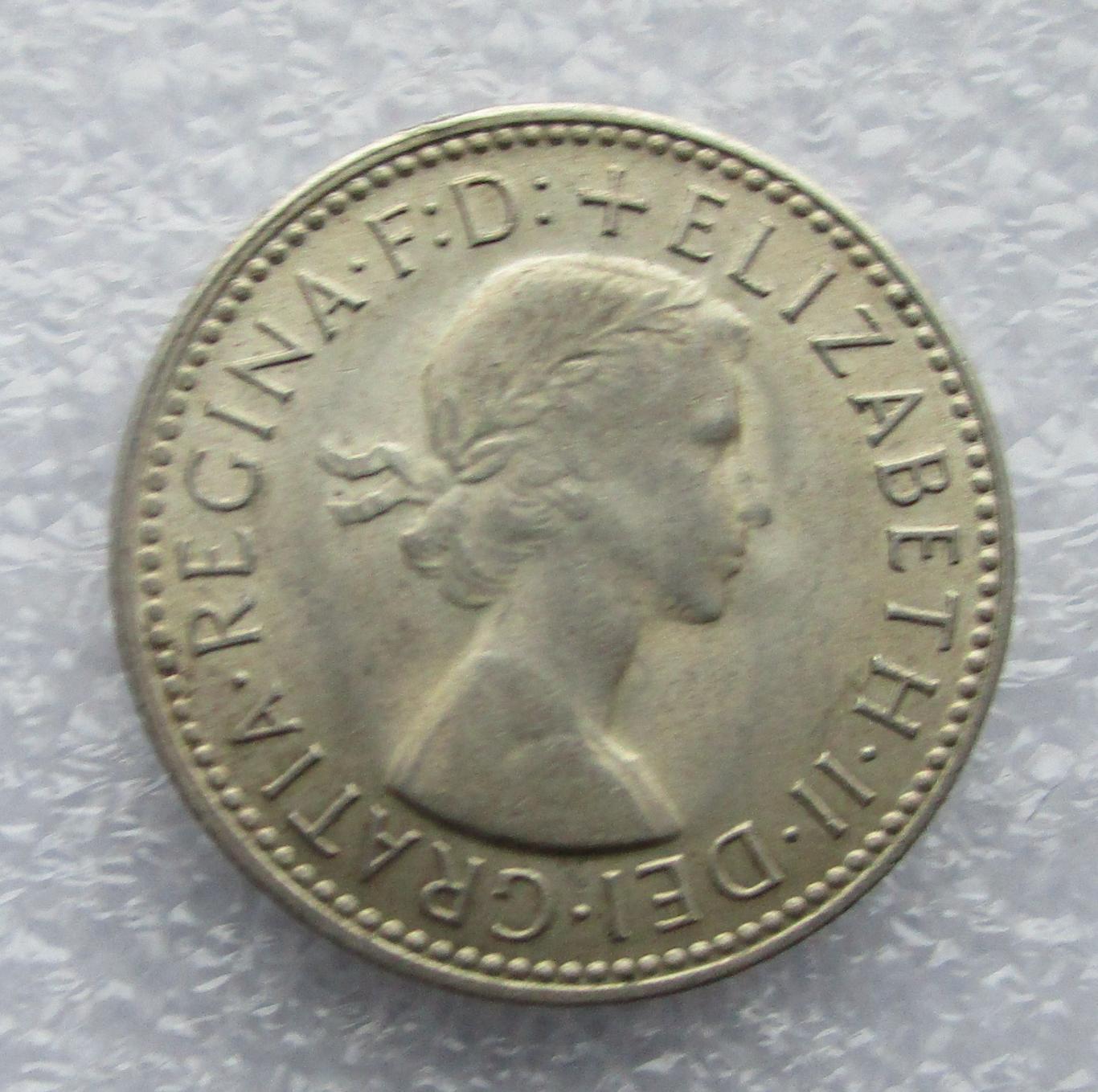 Австралия 1961 год, 1 шиллинг. Серебро.