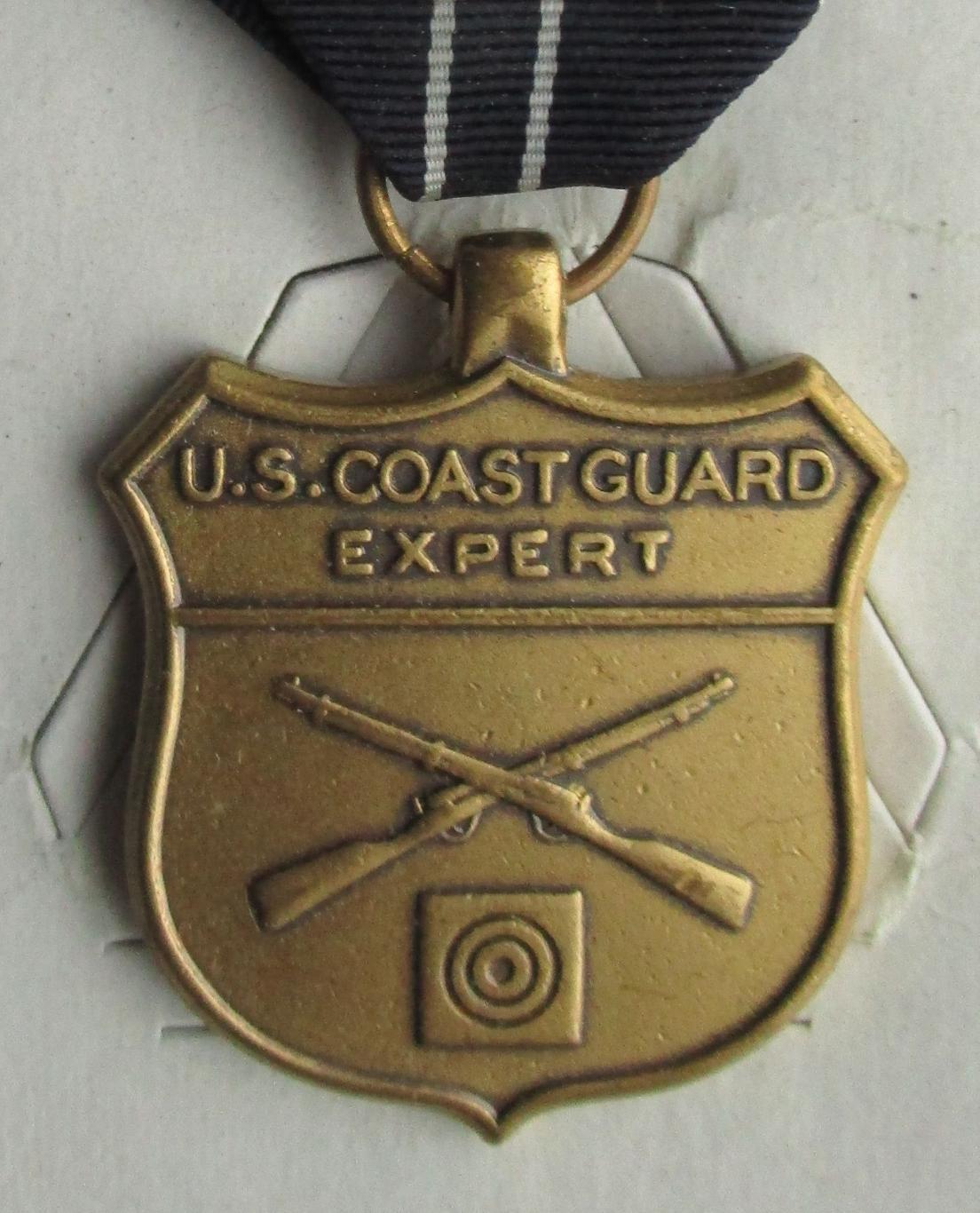 Медаль «За меткую стрельбу из винтовки» для Береговой Охраны Вооруженных Сил США 1