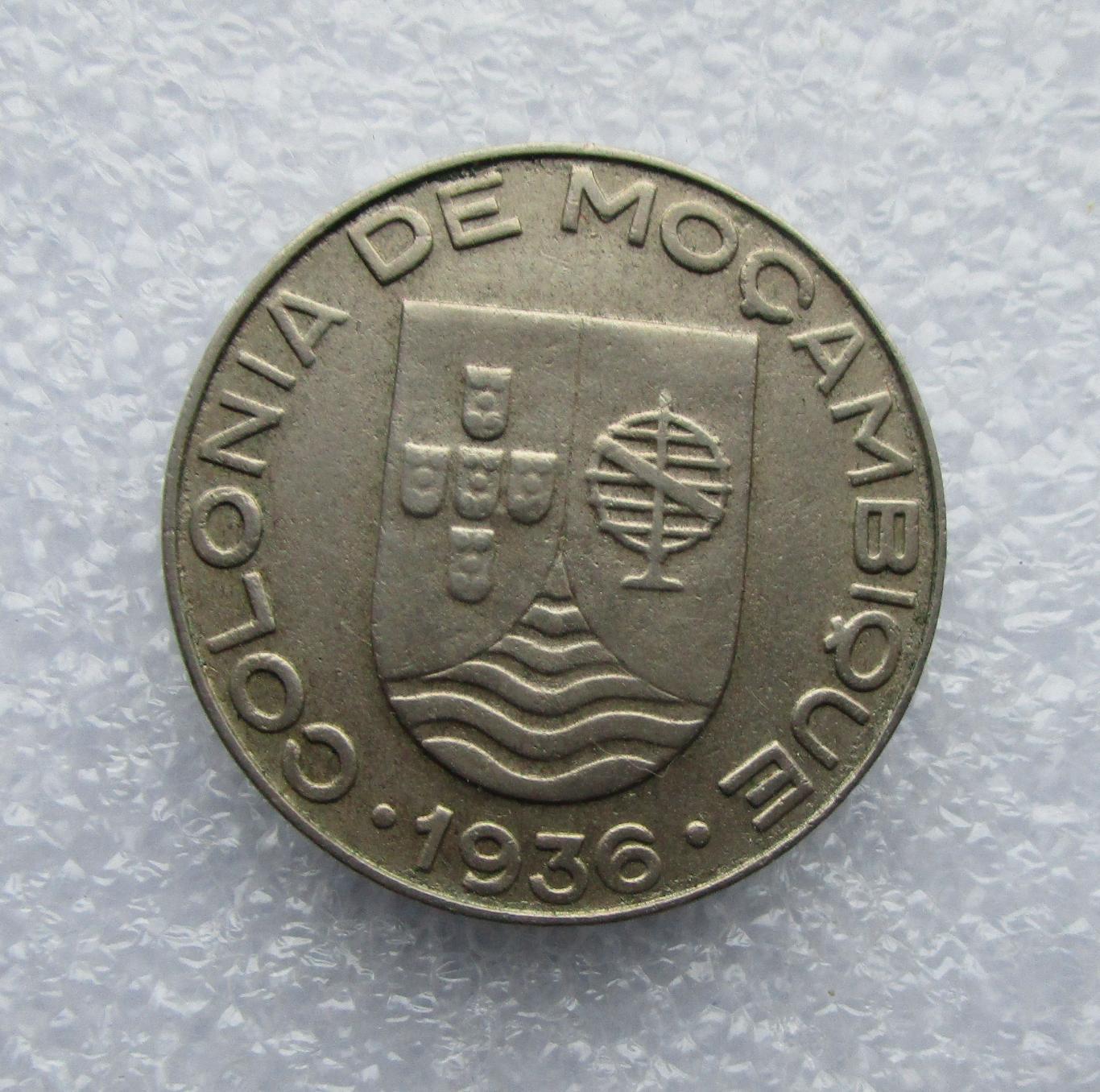 Португальская колония - Мозамбик 1936, 1 эскудо. 2