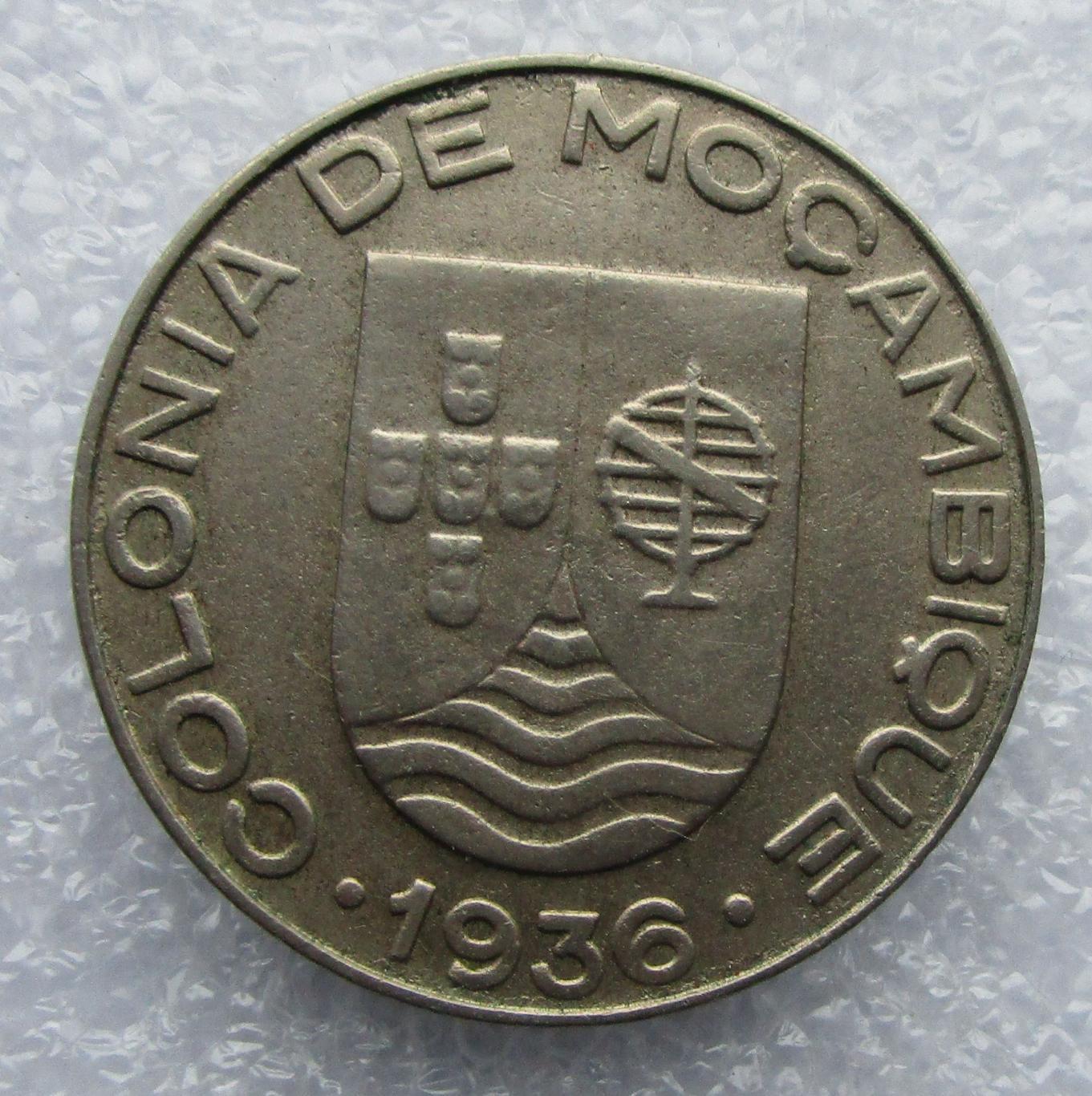 Португальская колония - Мозамбик 1936, 1 эскудо. 3
