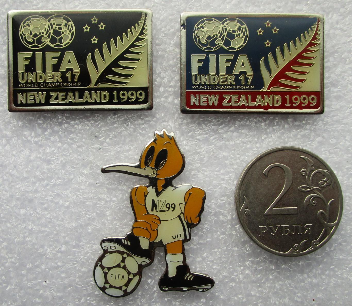 Значки. Футбол. Чемпионат мира ФИФА до 17 лет в Новой Зеландии 1999. +++ 1