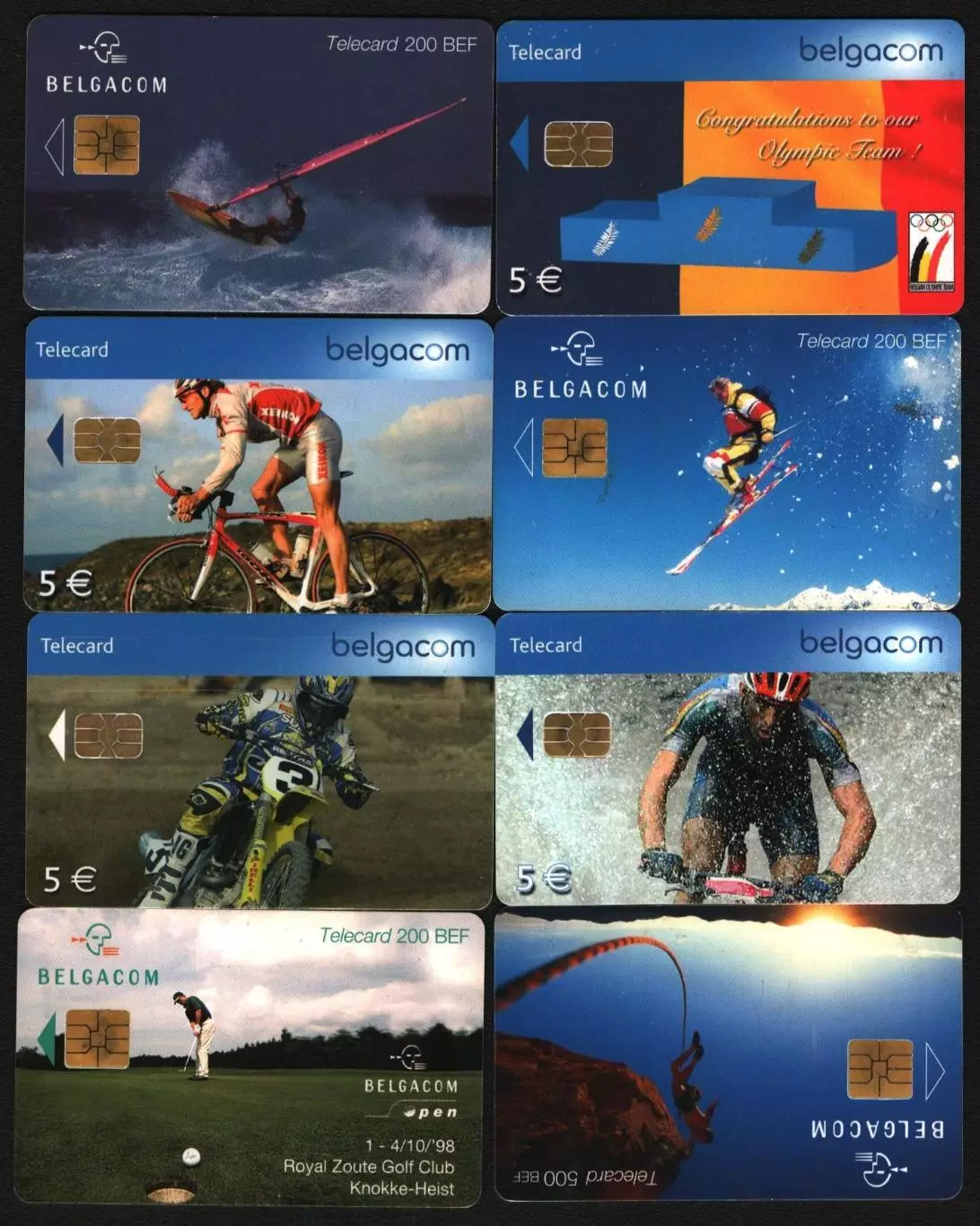 Телефонные карты Бельгии. Спорт. 5