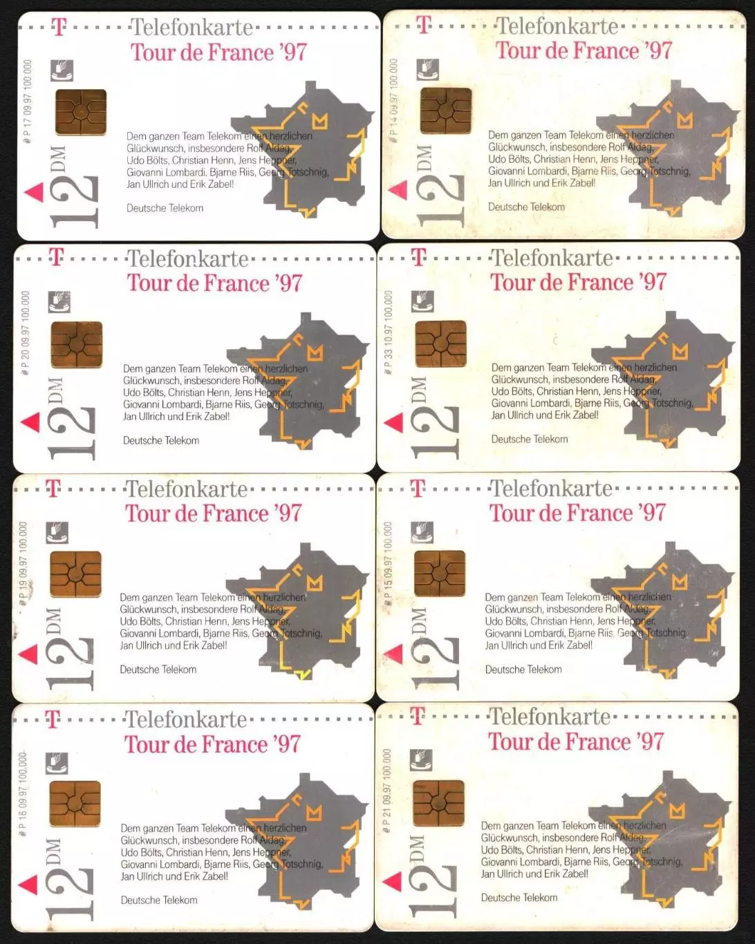 Телефонные карты. Велосипедный спорт. 1