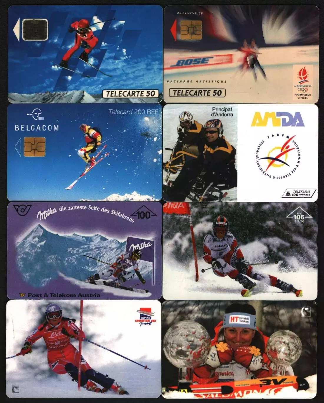 Телефонные карты. Зимние виды спорта.2