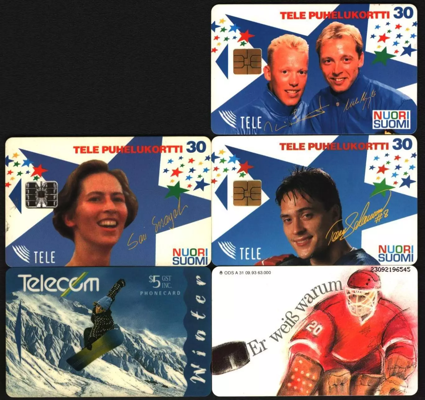 Телефонные карты. Зимние виды спорта.4