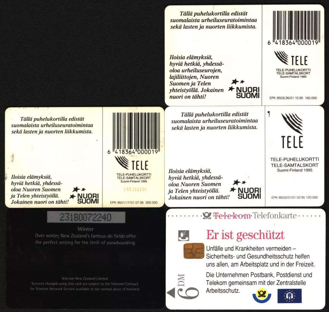 Телефонные карты. Зимние виды спорта.5