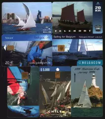 Телефонные карты. Парусники. Яхты.