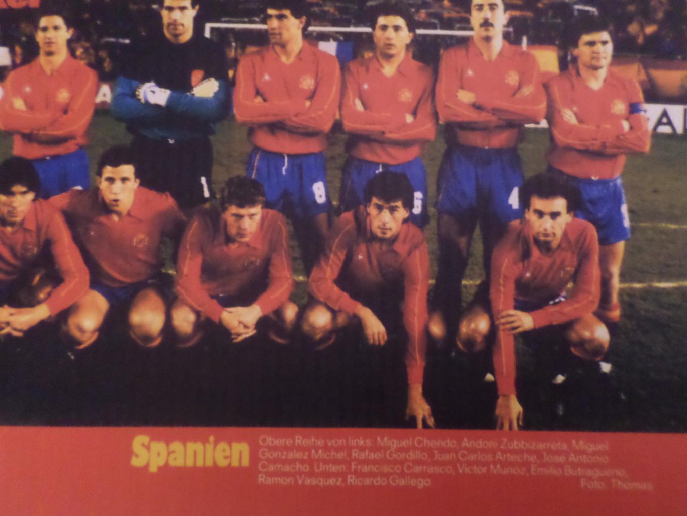 постер из журнала Киккер Германия ( цветная ксерокопия) сборная Испания