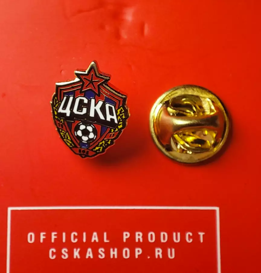 Значок ПФК ЦСКА Москва. Официальная продукция