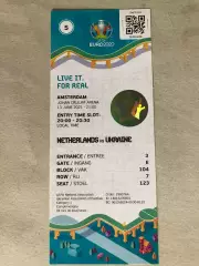 Квиток Голландія/Нідерланди - Україна ЄВРО 2020/2021