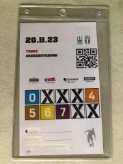 Квиток/Бейдж Україна - Італія 2023