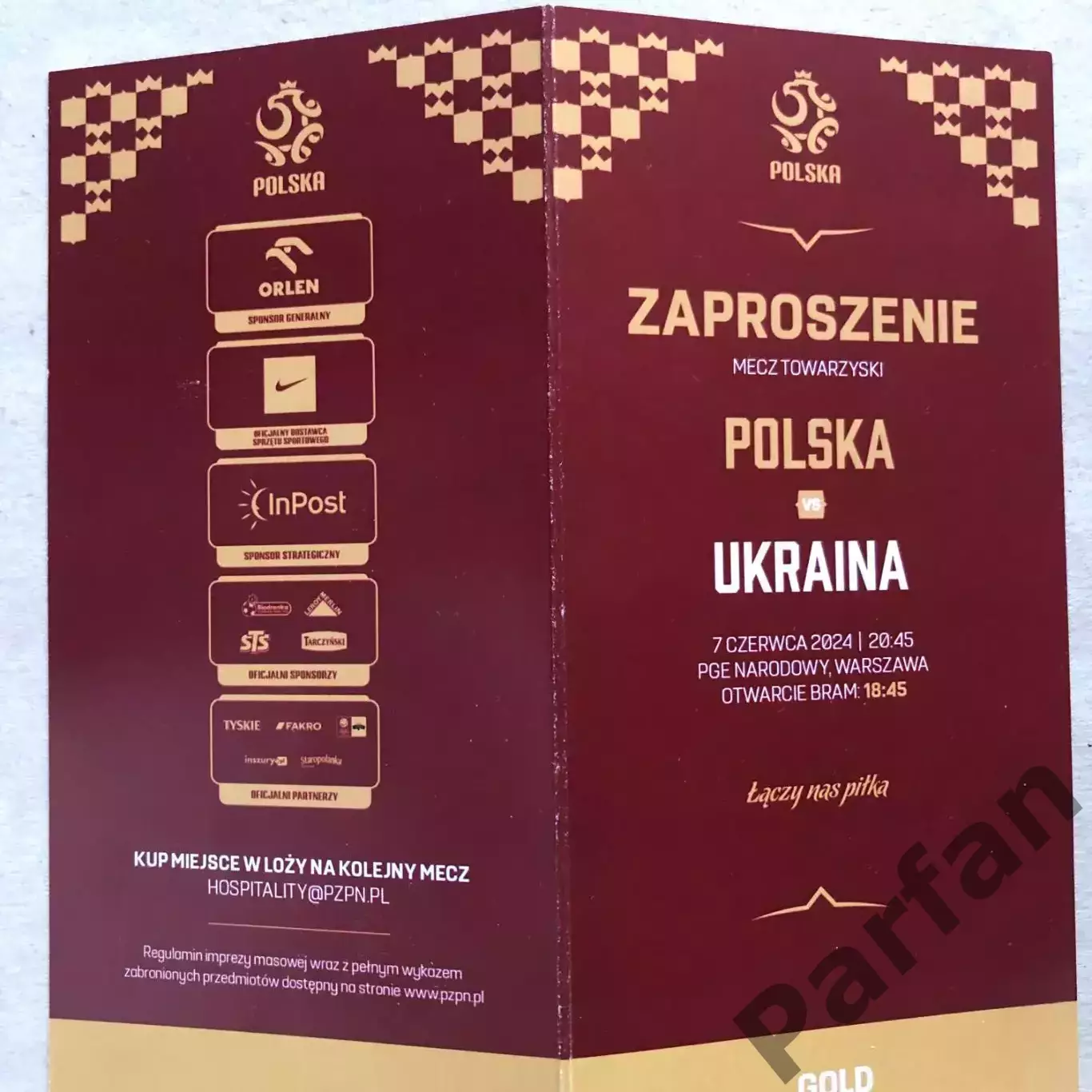 Квиток/VIP Запрошення Україна - Польща 2024 1