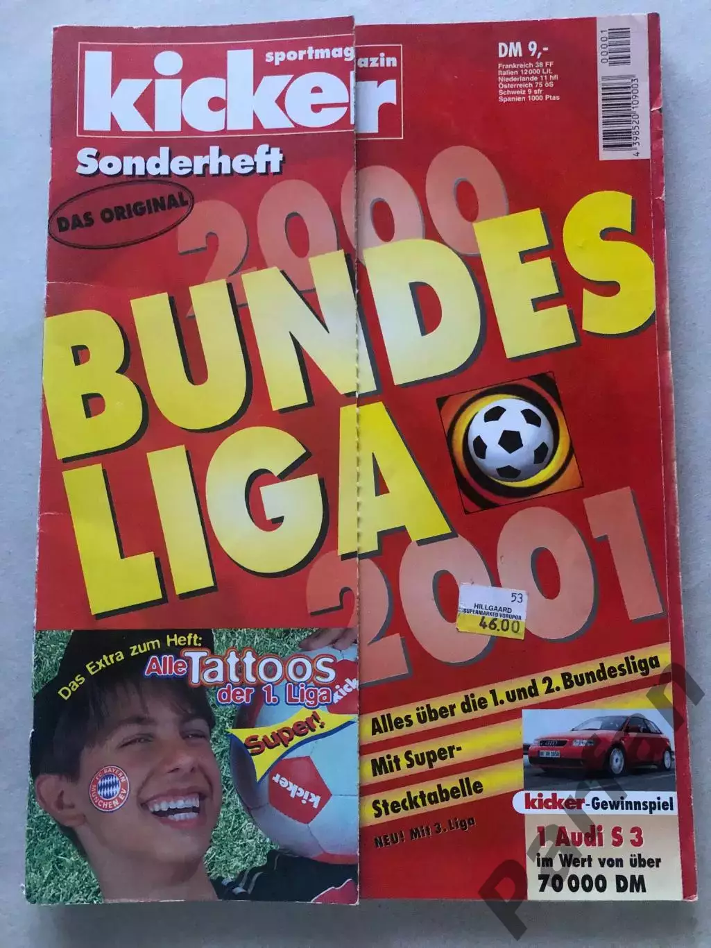 Футбол Журнал Kicker Bundesliga Бундесліга 2000/01 Спецвипуск Баварія А-3