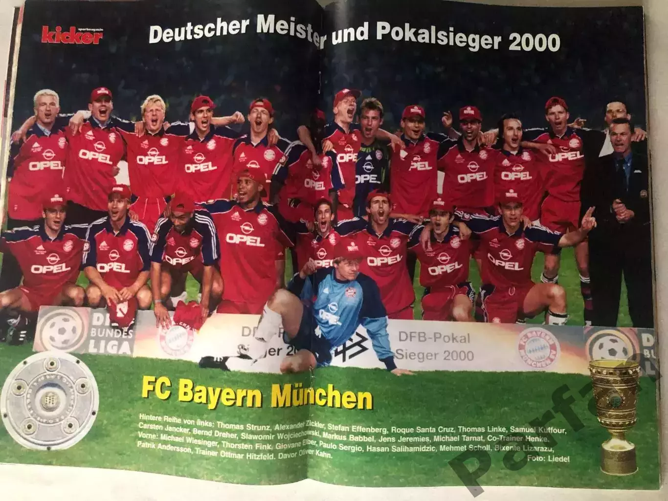 Футбол Журнал Kicker Bundesliga Бундесліга 2000/01 Спецвипуск Баварія А-3 1