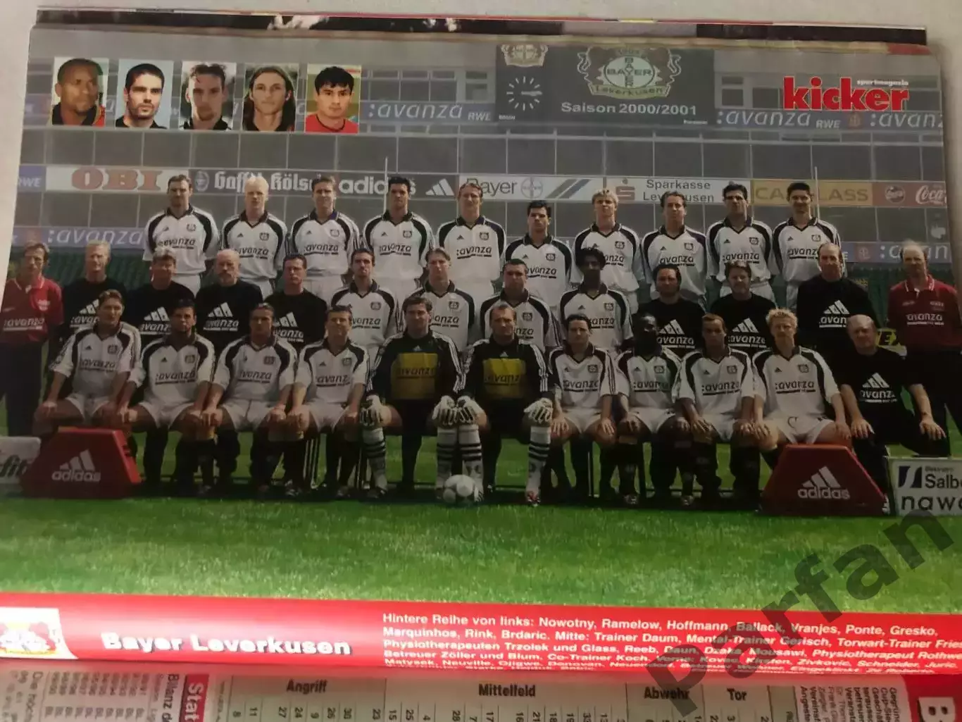 Футбол Журнал Kicker Bundesliga Бундесліга 2000/01 Спецвипуск Баварія А-3 3