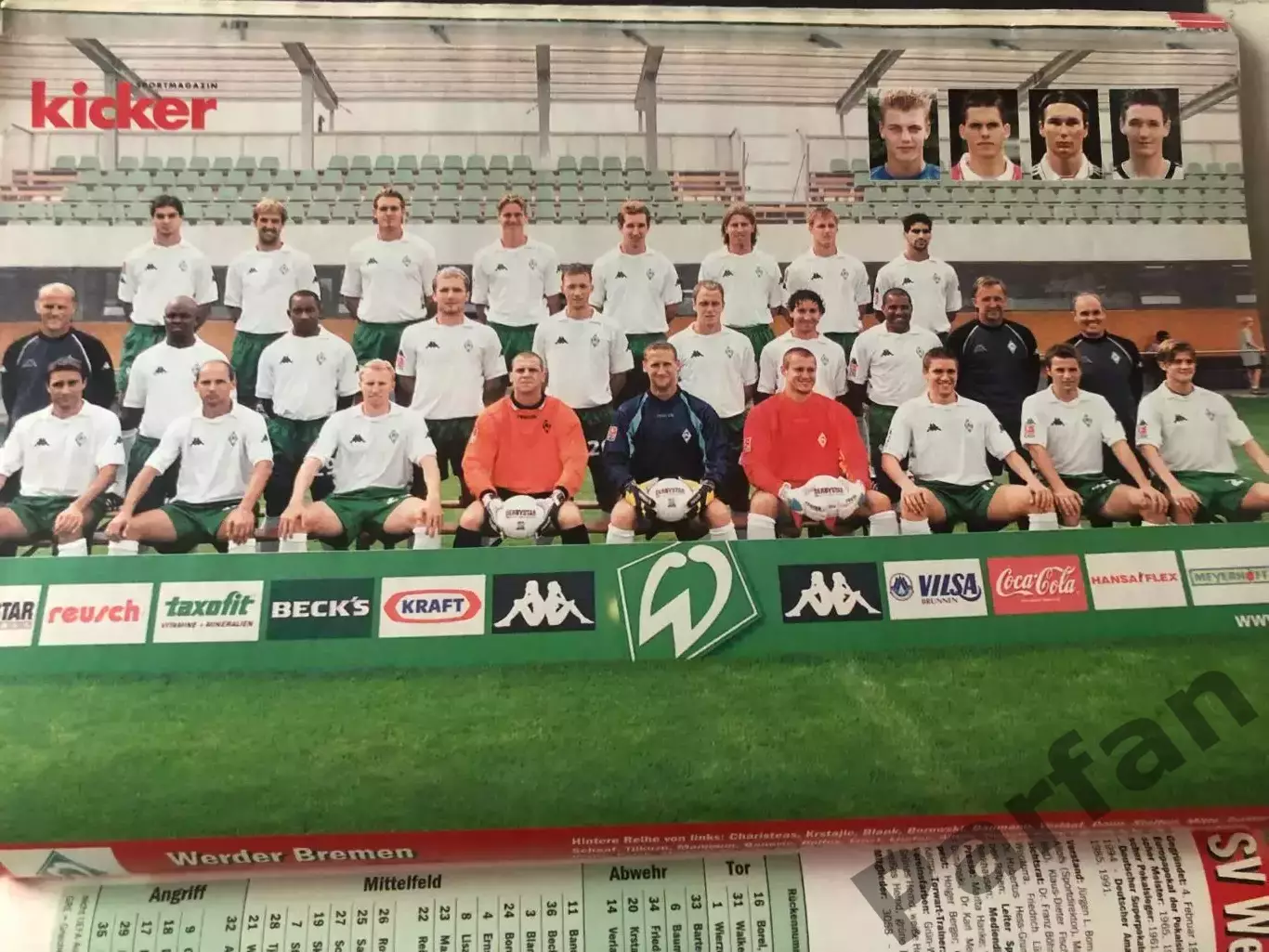 Футбол Журнал Kicker Bundesliga Бундесліга 2002/03 Спецвипуск Боруссія А-3 4