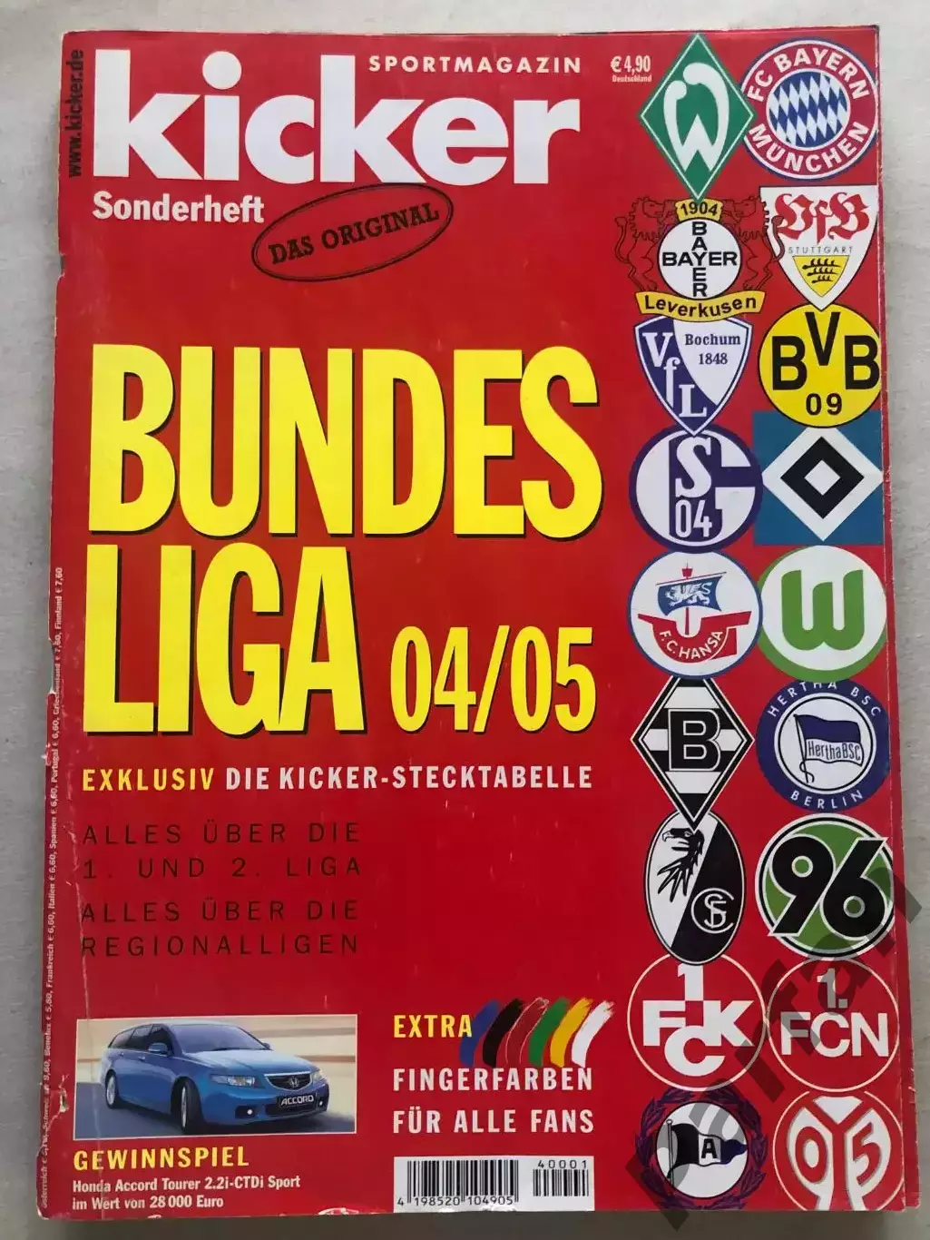 Футбол Журнал Kicker Bundesliga Бундесліга 2004/05 Спецвипуск Вердер А-3