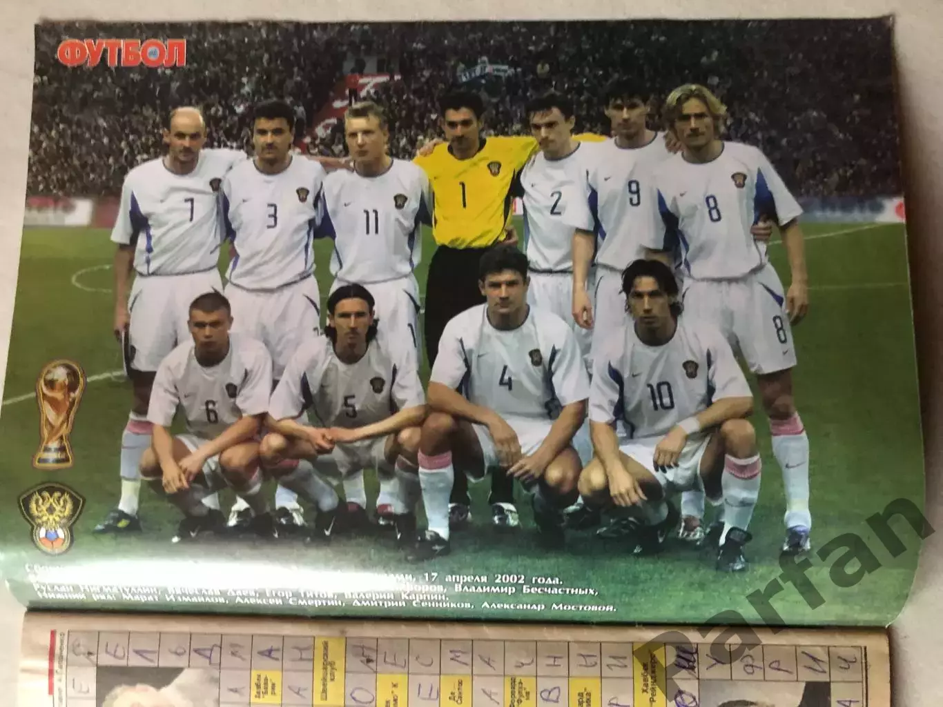 Журнал Футбол 2002 №18 Росія 1