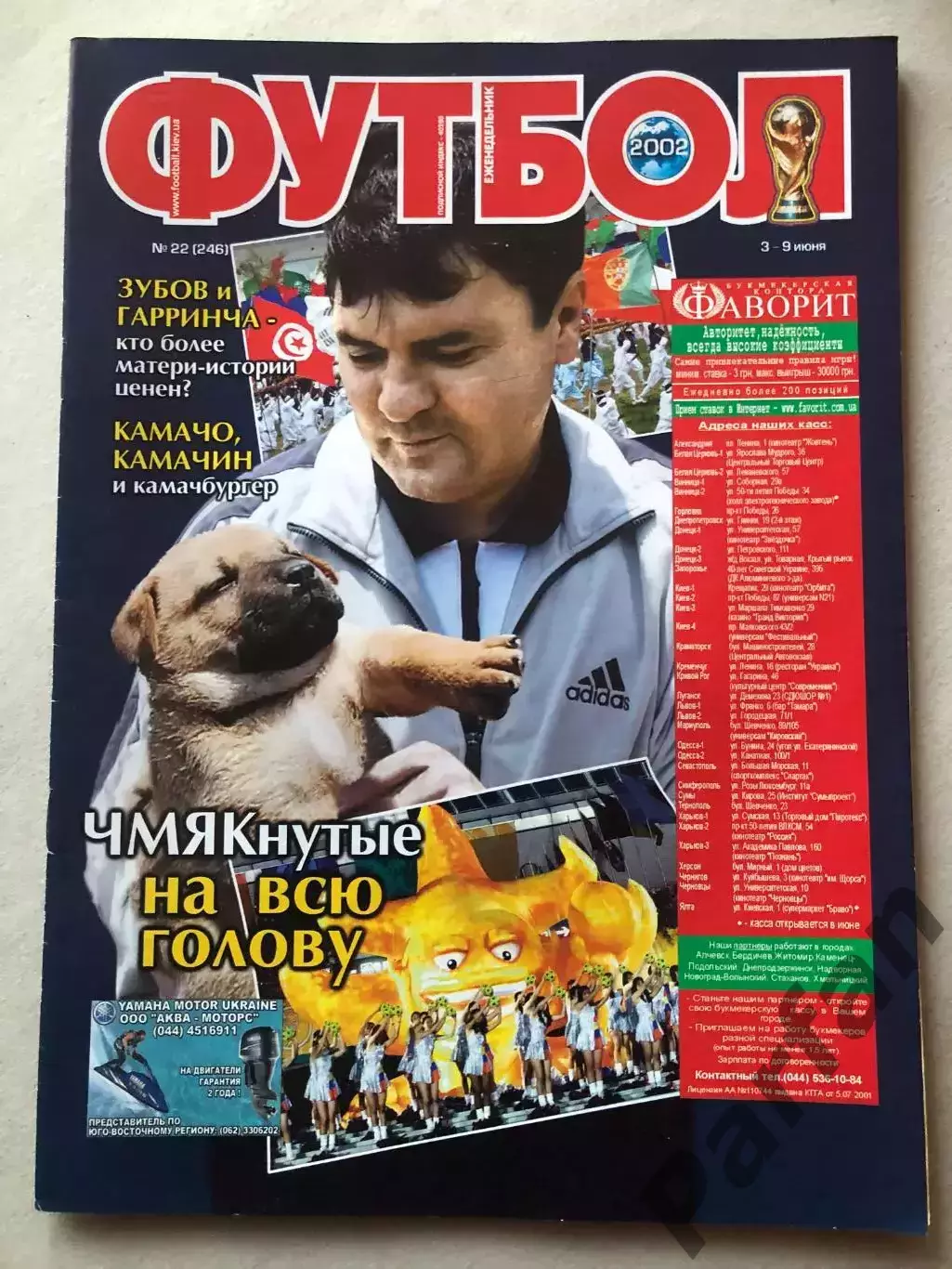 Журнал Футбол 2002 №22 Туніс Португалія