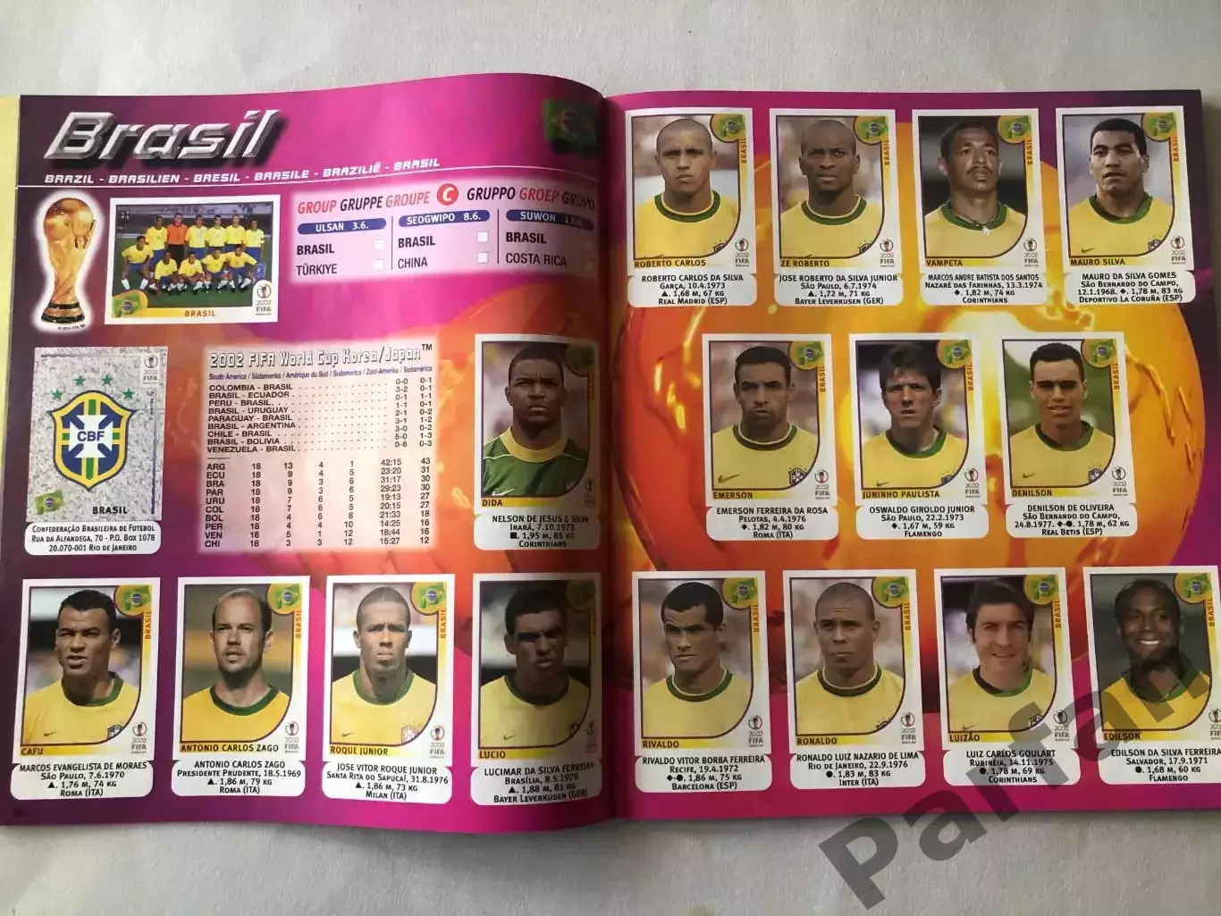 Паніні/Panini Чемпіонат Світу/World Cup 2002 Replica 2