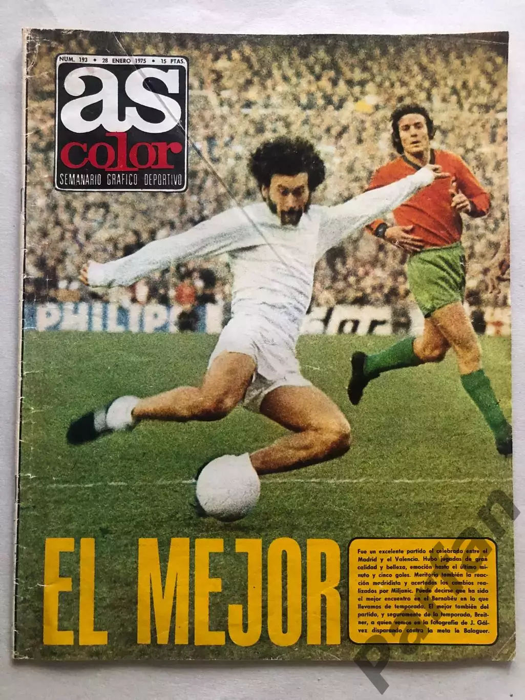 AS Color 1975 Постер Реал Мадрид Брайтнер Нетцер