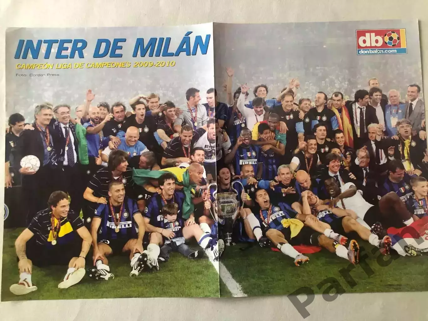 Don Balon Постер Інтер Мілан Володар Кубка Чемпіонів