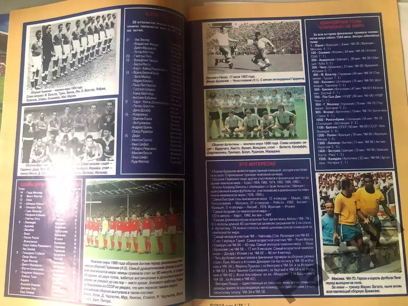 Футбол Журнал Интер Футбол Чемпіонат Світу 1998 Спецвипуск 3