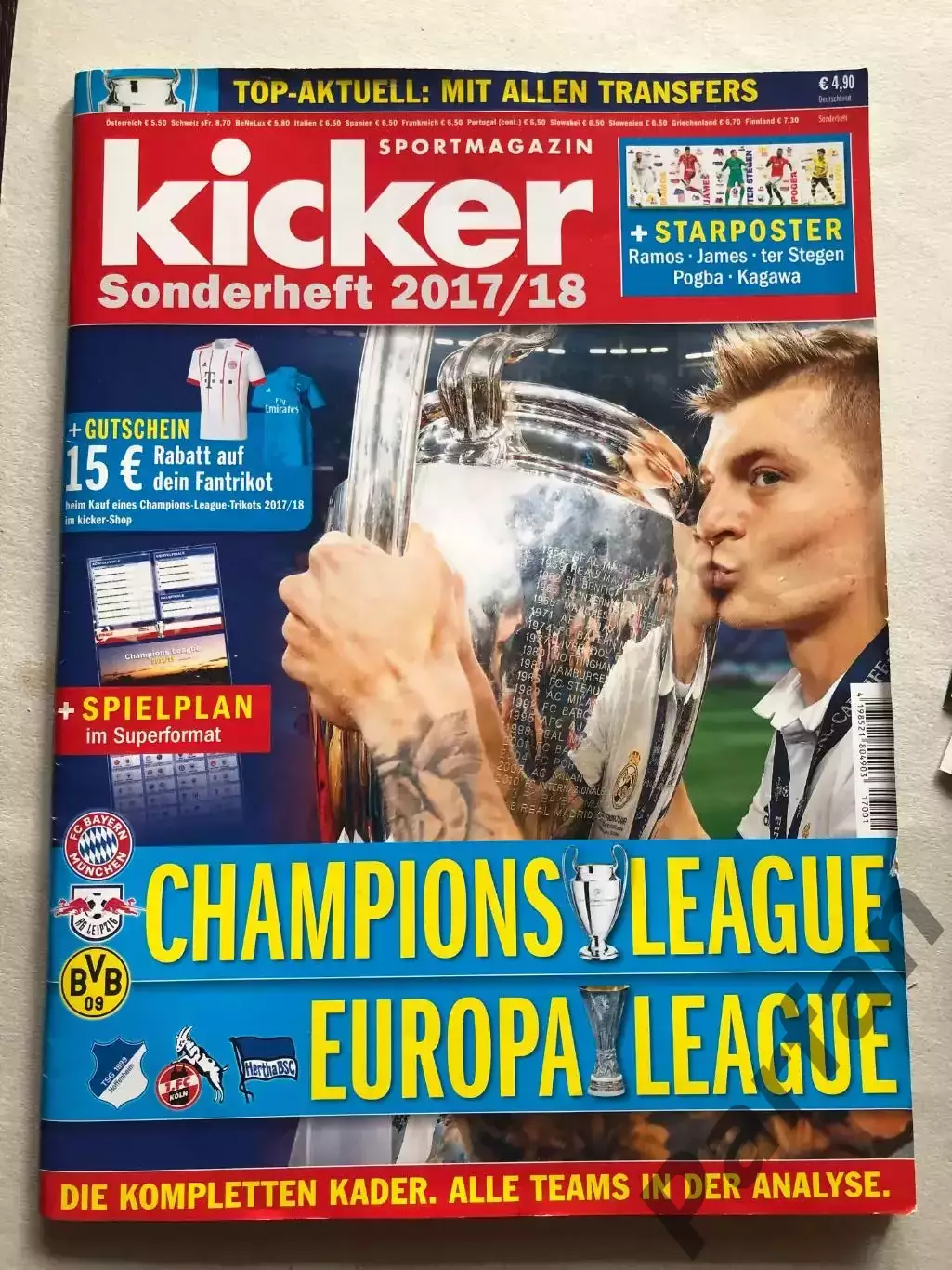 Футбол Журнал Kicker Champions league Спецвипуск 2017/18