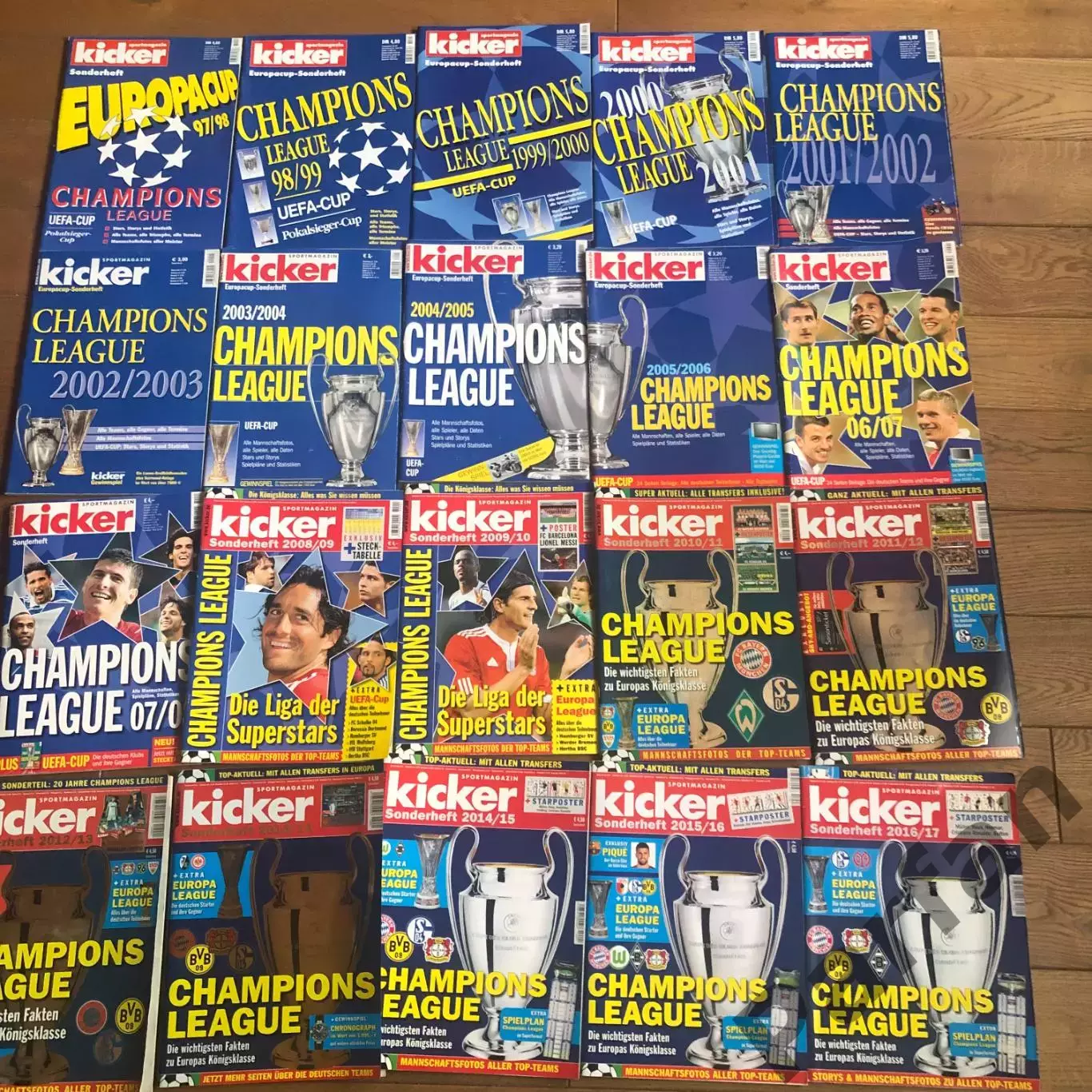 Футбол Журнал Kicker Champions league Спецвипуск 19997/98-2016/17