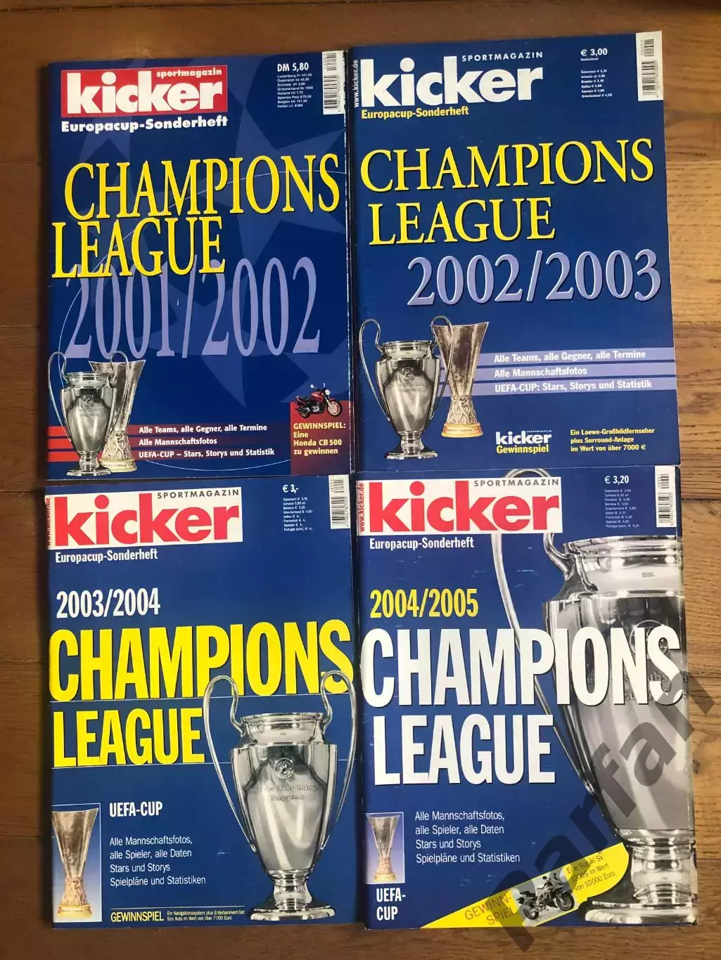 Футбол Журнал Kicker Champions league Спецвипуск 19997/98-2016/17 2