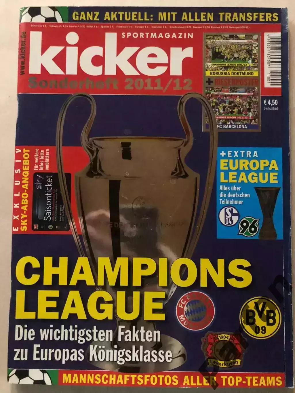 Футбол Журнал Kicker Champions league Спецвипуск 2011/12