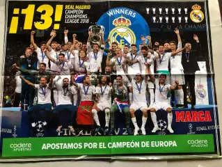 Marca Постер Реал Володар Кубка Чемпіонів 2018