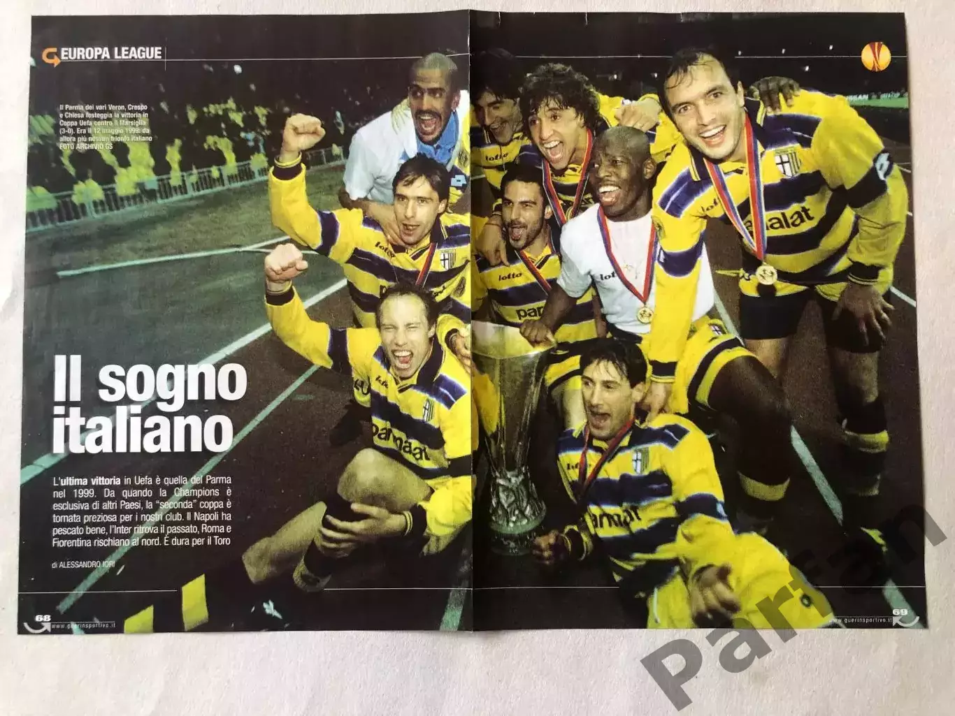 Don Balon Постер Парма Володар Кубка УЕФА 1995