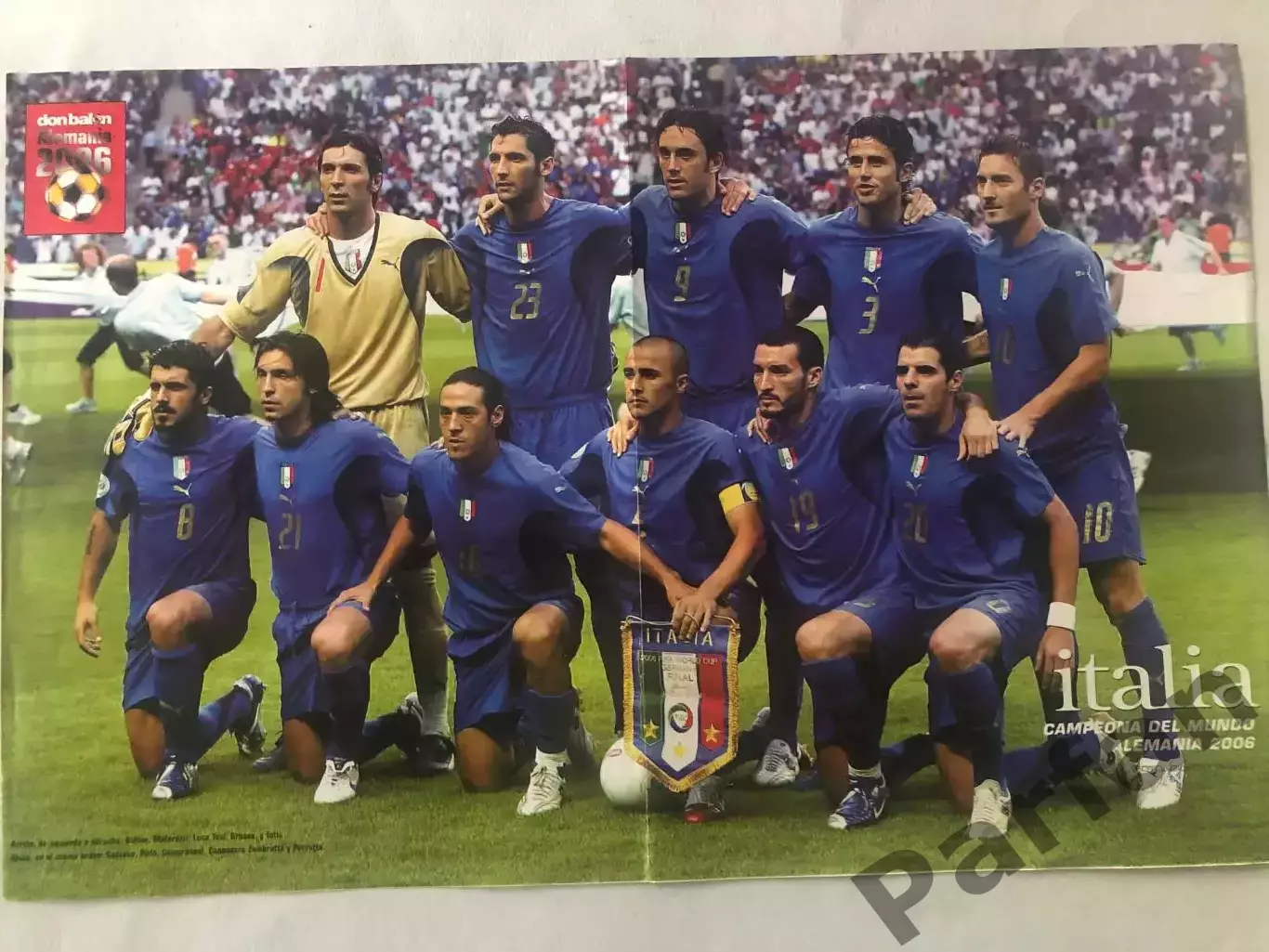 Don Balon Постер Італія Чемпіон Світу 2006