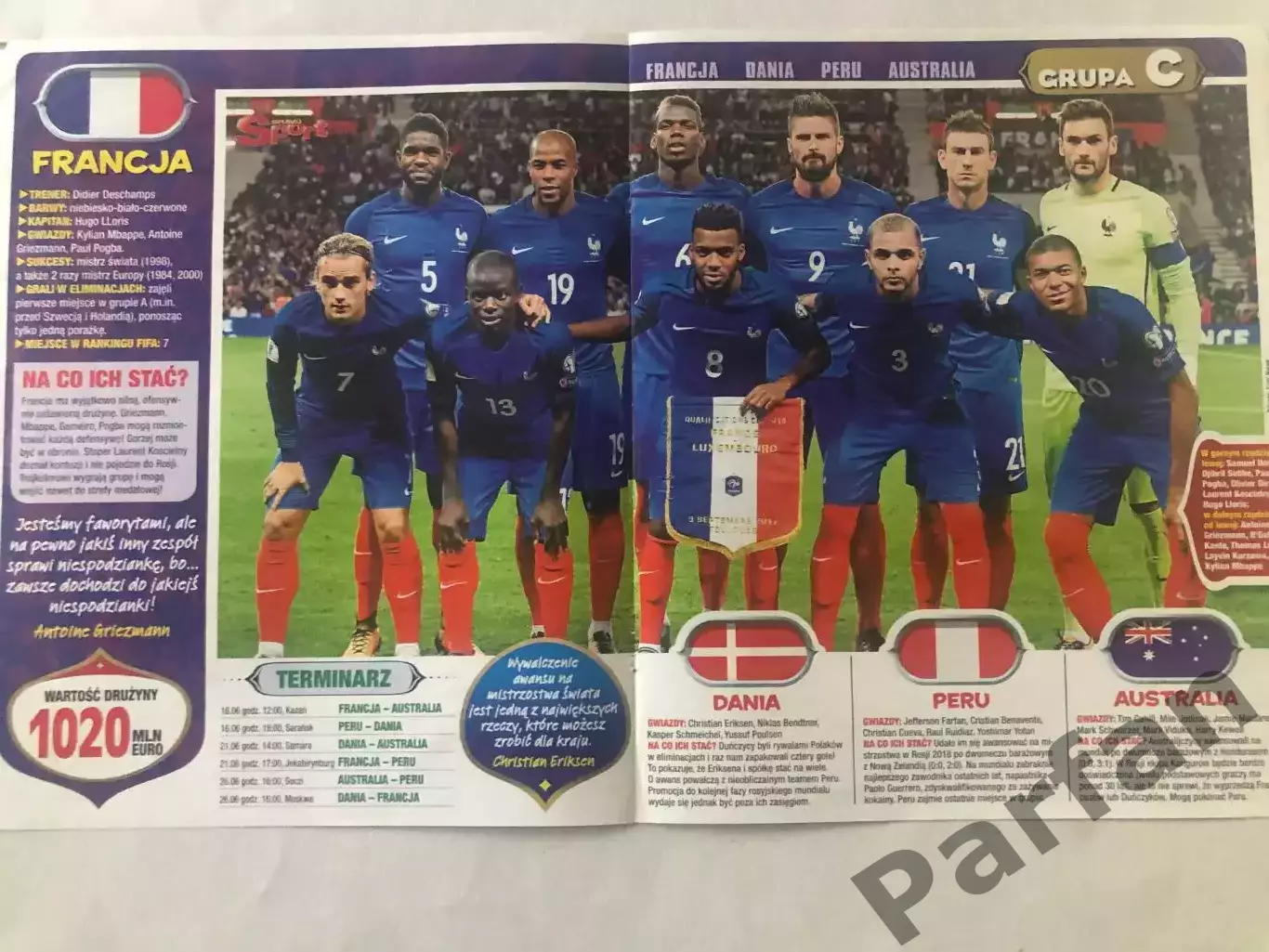 Bravo Sport Постер Аргентина/Франція ЧС 2018 1