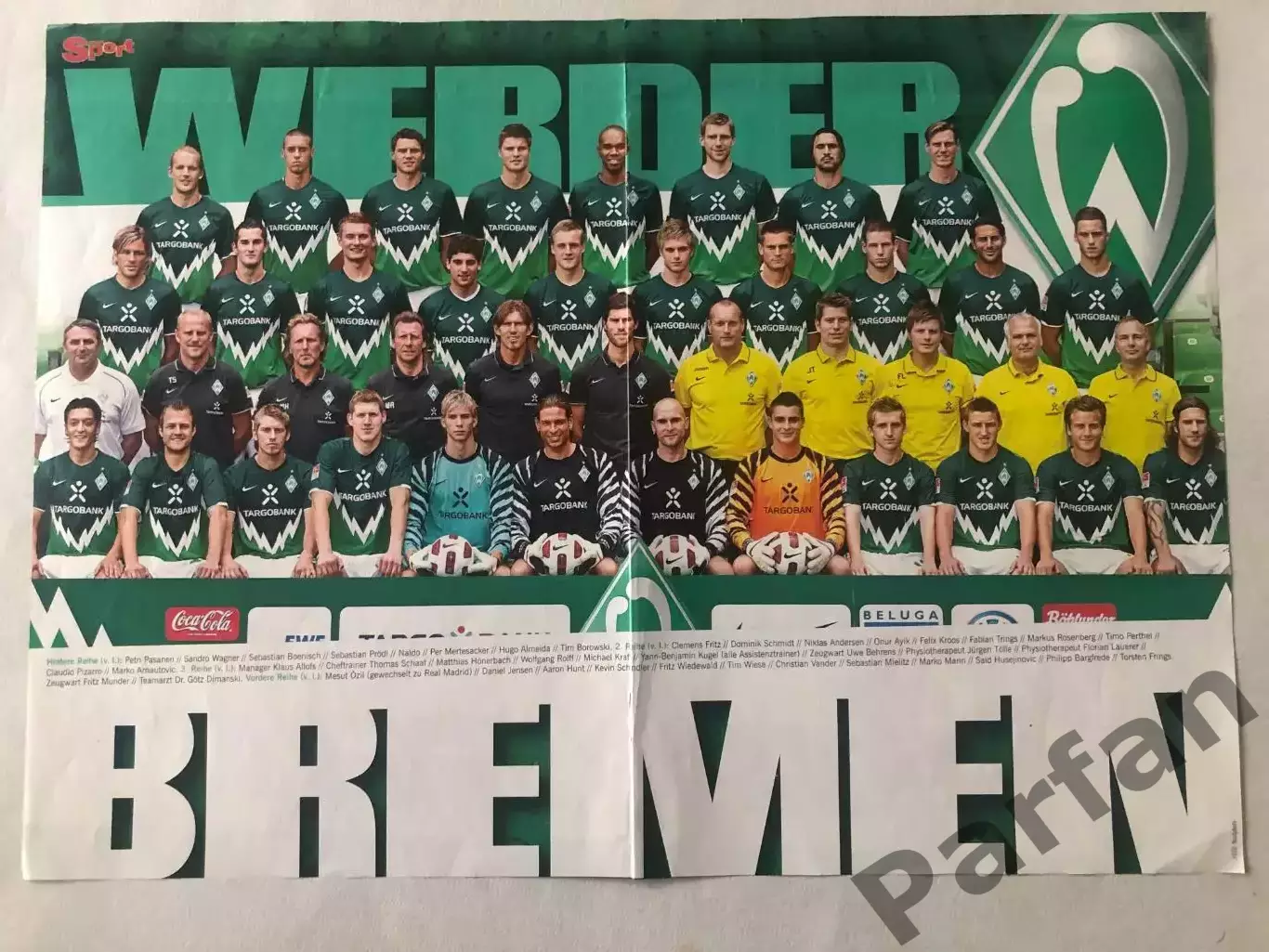 Bravo Sport Постер Вердер/Штутгарт