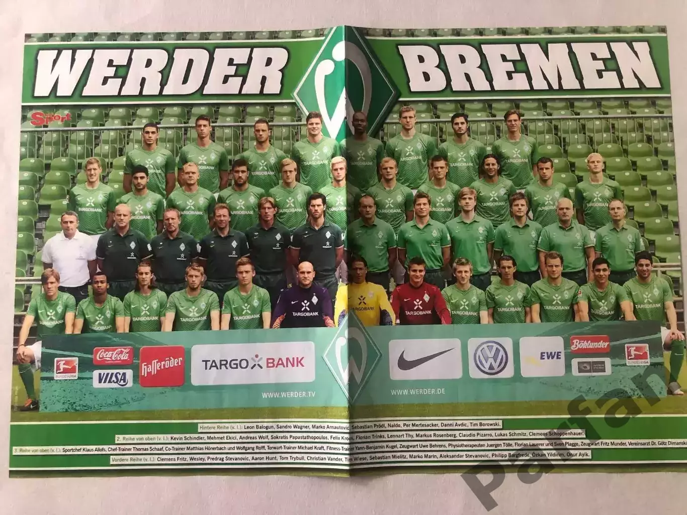 Bravo Sport Постер Вердер/Фрайбург